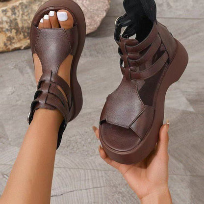 Liora | Women’s Orthopedic Gladiator Platform Sandals