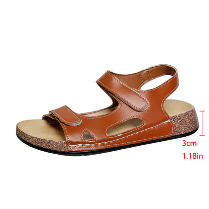 OrthoCare Double Buckle Cork Footbed Comfort Sandals