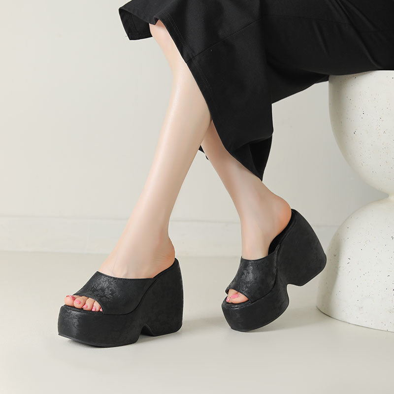 Halo | Women’s Orthopedic Platform Wedge Slide Sandals