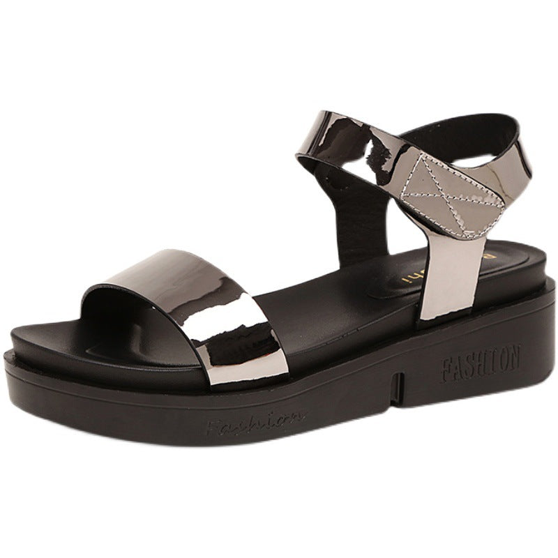 Zelie | Women’s Orthopedic Metallic Accent Platform Sandals