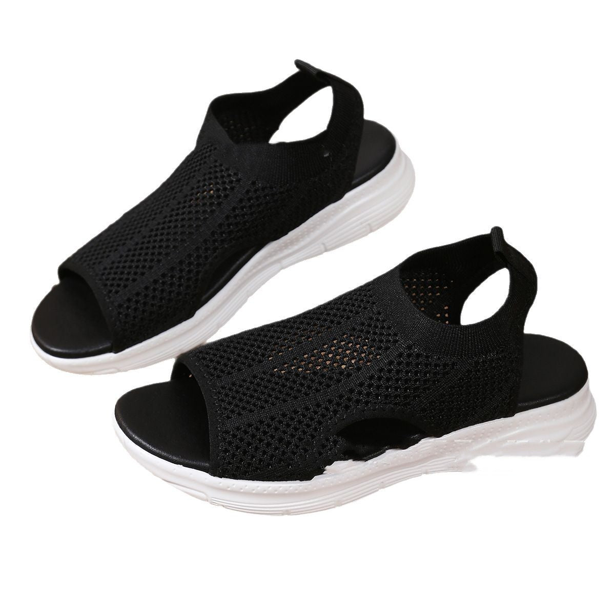Quiana | Women’s Orthopedic Breathable Knit Peep Toe Sandals