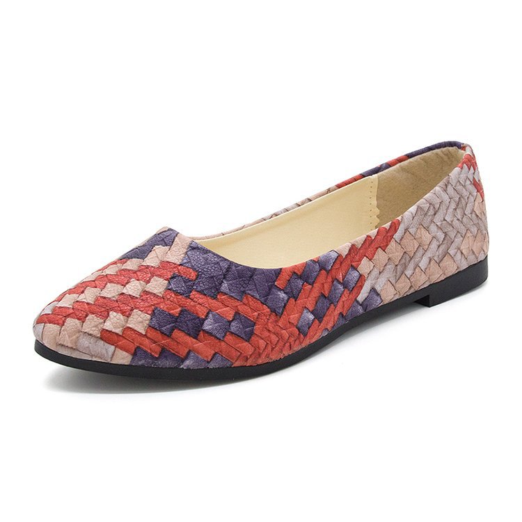 OrthoCare Women’s Woven Ballet Flats – Lightweight Breathable Comfort Slip-On Shoes