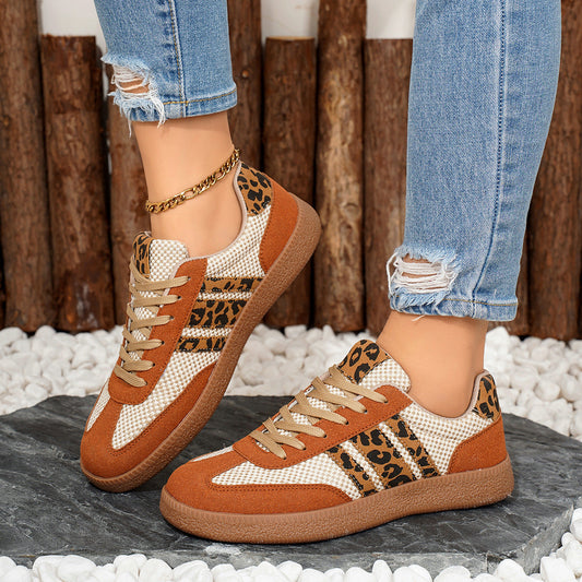OrthoCare Colorful Retro Lace-Up Ballet Flats - Unique And Trendy