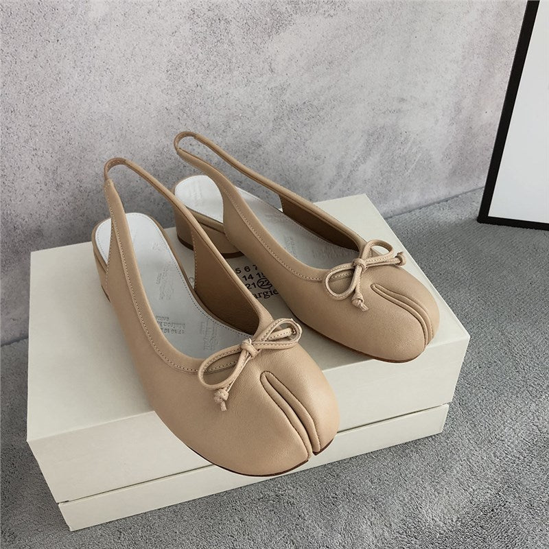Wilhelmina | Women’s Orthopedic Bow Accent Slingback Flats