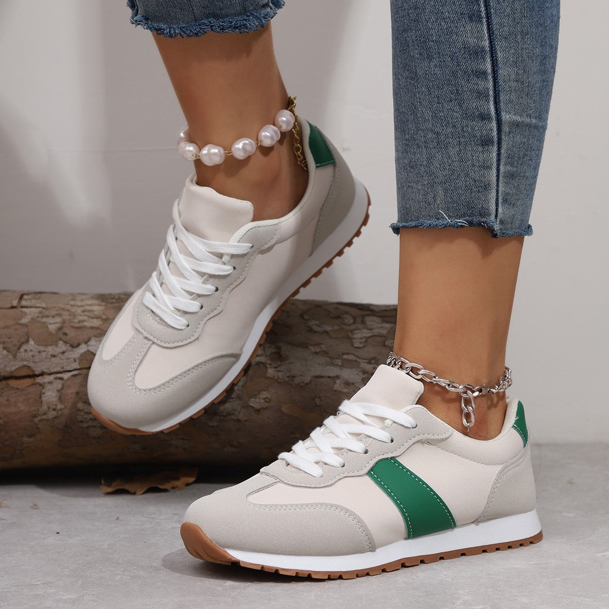 OrthoCare Women's Lace-Up Thick Sole Sneakers