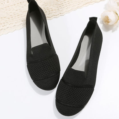 OrthoCare Women’s Knit Ballet Flats – Lightweight Breathable Comfort Slip-On Shoes