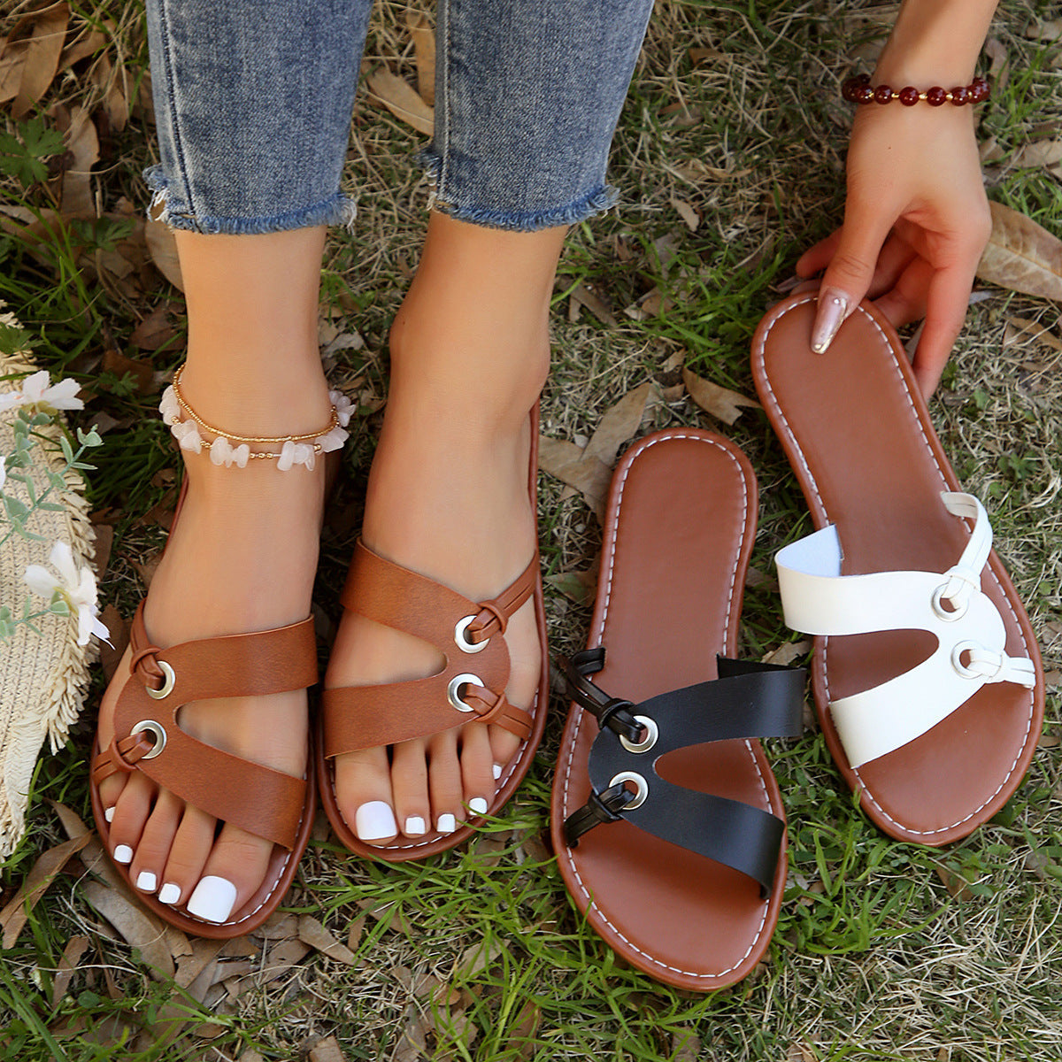 OrthoCare Cross-Strap Comfort Sandals