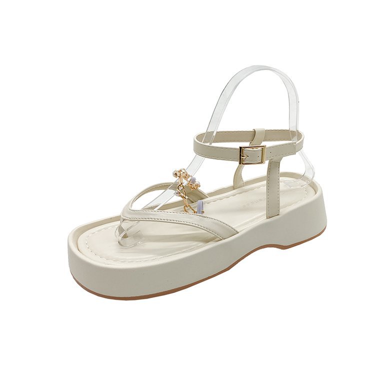 Uvella | Women’s Orthopedic Rhinestone Platform Toe Ring Sandals